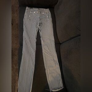 Vintage Dolce & Gabbana Navy and White Striped jeans